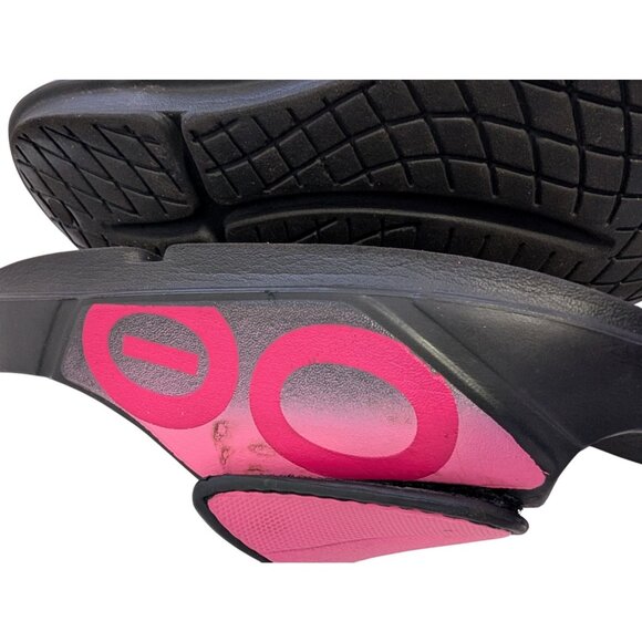 OOFOS OOahh Sport Flex Project Pink Sandal Slide Womens 8 Mens 6 Adjustable - Picture 11 of 11